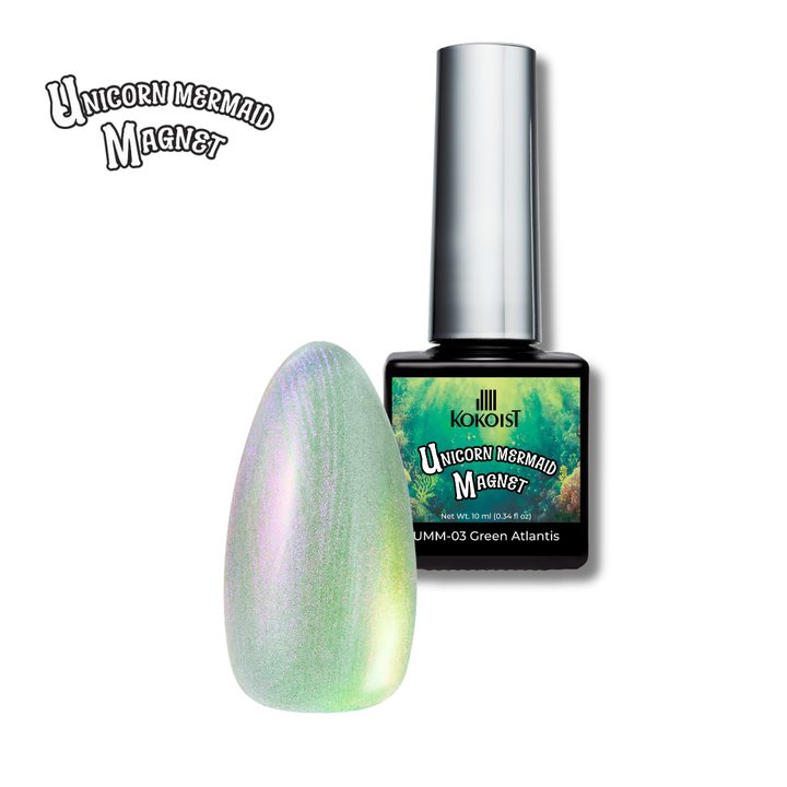 KOKOIST Unicorn Mermaid Magnet UMM-03 Green Atlantis