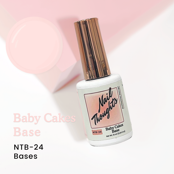 (Best Seller) Nail Thoughts [NTB-24] Baby Cakes Tinted Builder Base Gel in bottle