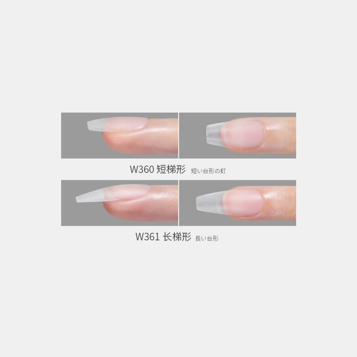 Bee Lady Nails - MR Nail Full Cover Tips W361 Long Coffin (360pcs)