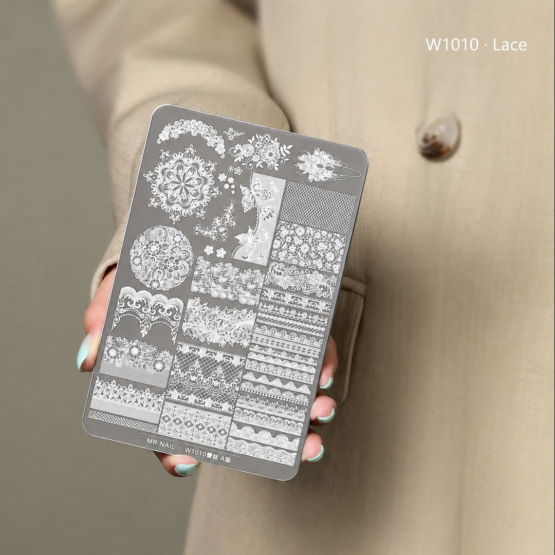 Bee Lady Nails - Stamping Plate Lace W1010