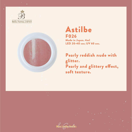 Bella Forma F026 - Astilbe (glittery effect, soft texture) - Bee Lady nails & goods