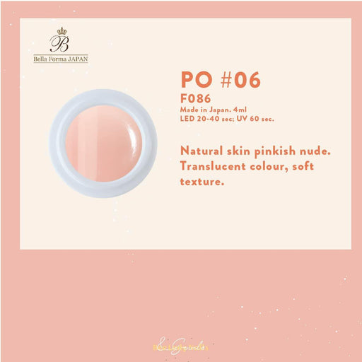 Bella Forma F086 - #PO 06 (Translucent texture) - Bee Lady nails & goods
