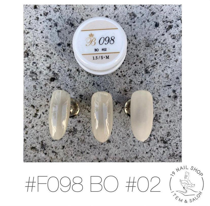 Bella Forma F098 - BO #02 (Translucent, soft texture) - Bee Lady nails & goods