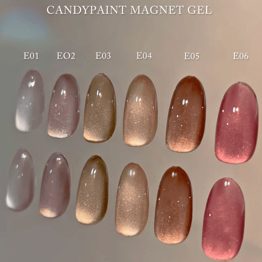 Candypaint - Autumn Fine Pearly Magnet Series (6 Colours) - Bee Lady Nails & Goods