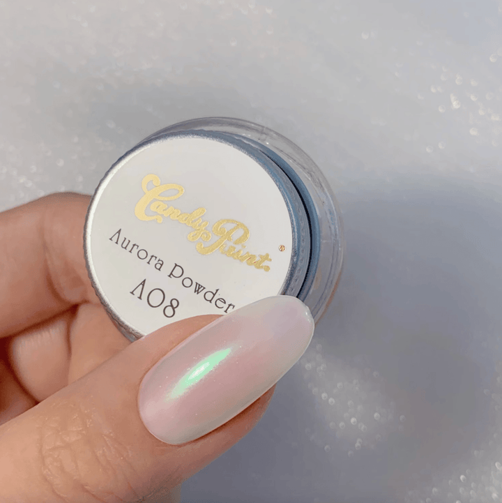 Candypaint - Fairy Aurora Powder A08 (Pearly Green) 0.5g - Bee Lady Nails & Goods