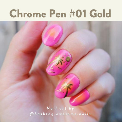 KOKOIST 01 CHROME pen Gold - Bee Lady nails & goods