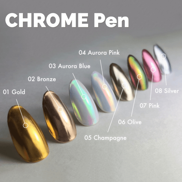 KOKOIST 02 CHROME pen Bronze - Bee Lady nails & goods