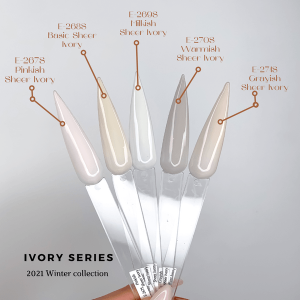 KOKOIST E-268S Basic Sheer Ivory - Bee Lady nails & goods
