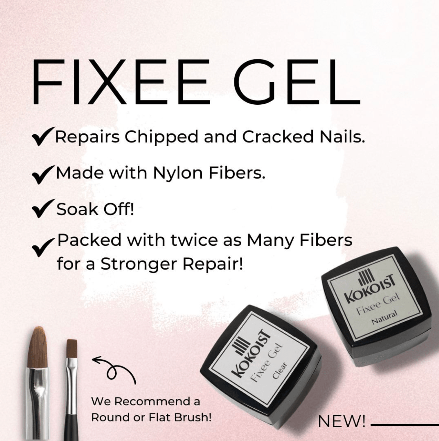 KOKOIST - Fixee Gel 4g (Clear)  Bee Lady nails — Bee Lady Nails & Goods