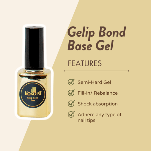 KOKOIST Gelip - Gelip Bond Base 15ml (The gel made for bonding nail tips) - Bee Lady nails & goods