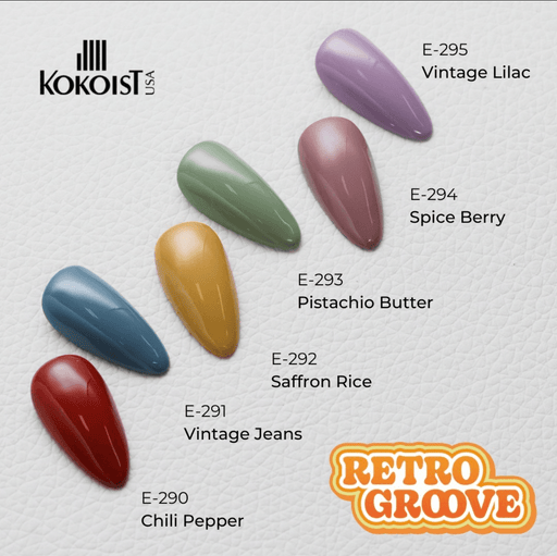 KOKOIST Retro Groove Series E290-E295 - Bee Lady nails & goods