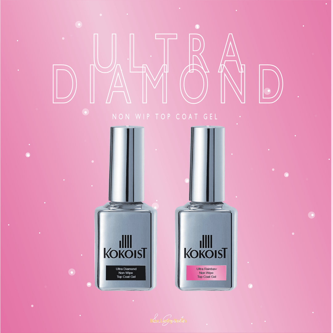 KOKOIST Ultra Diamond / Rainbow Non Wipe Top Coat - Bee Lady nails & goods