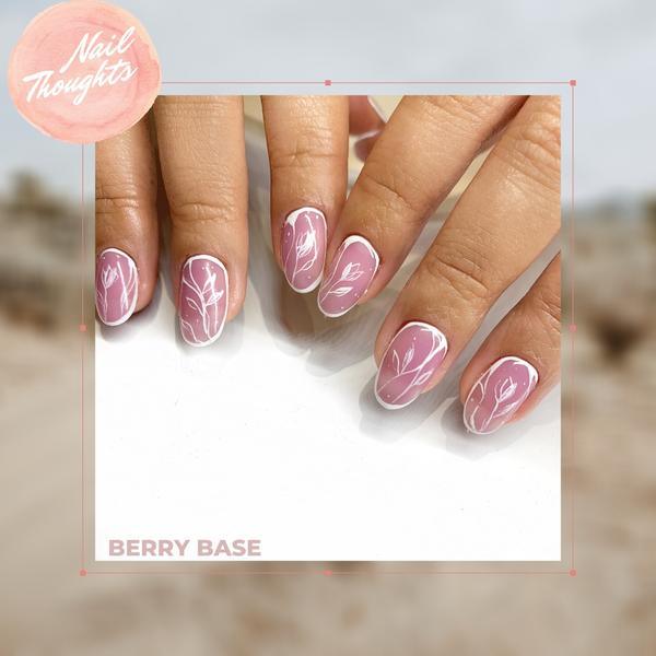 Nail Thoughts [NTB-01] Berry Tinted Builder Base Gel in bottle - Bee Lady nails & goods