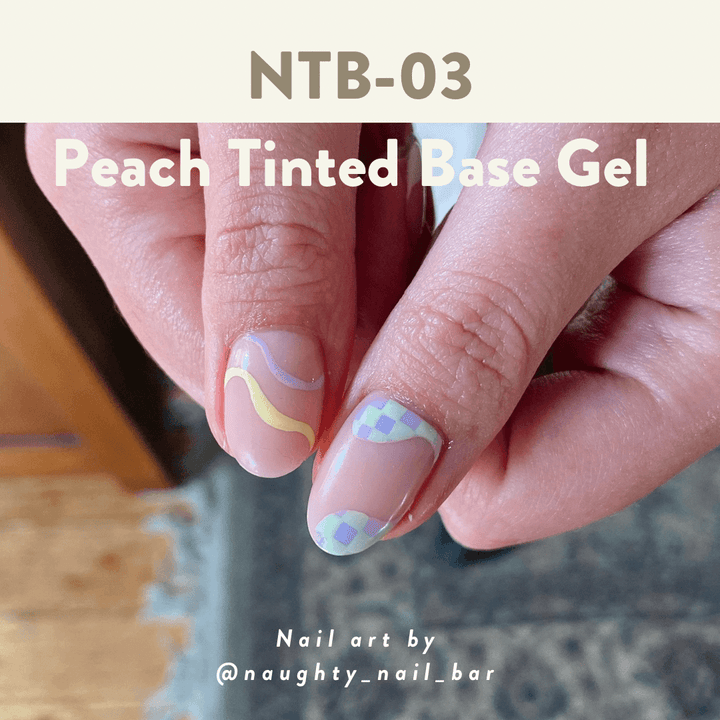 Nail Thoughts [NTB-03] Peach Tinted Base Gel in bottle - Bee Lady nails & goods