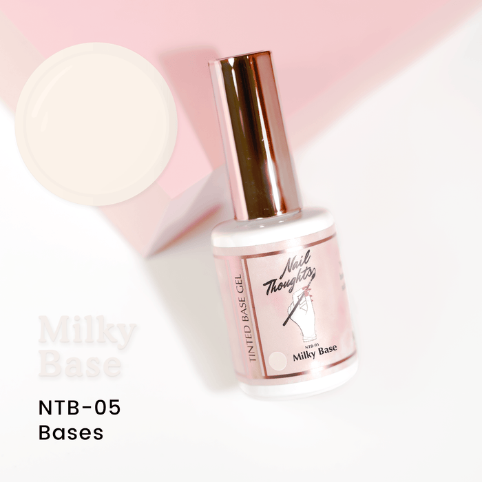 Nail Thoughts [NTB-05] Milky Tinted Base Gel In The Bottle - Bee Lady Nails & Goods