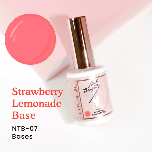 Nail Thoughts [NTB-07] Strawberry Lemonade Tinted Builder Base Gel in bottle - Bee Lady Nails & Goods