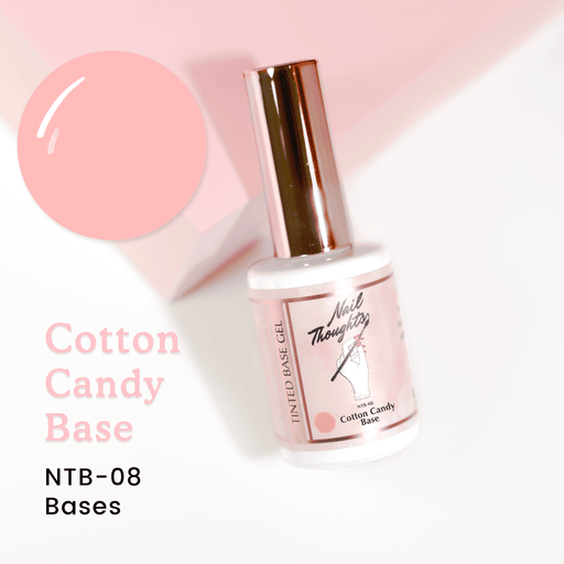 Nail Thoughts [NTB-08] Cotton Candy Tinted Builder Base Gel in bottle - Bee Lady Nails & Goods