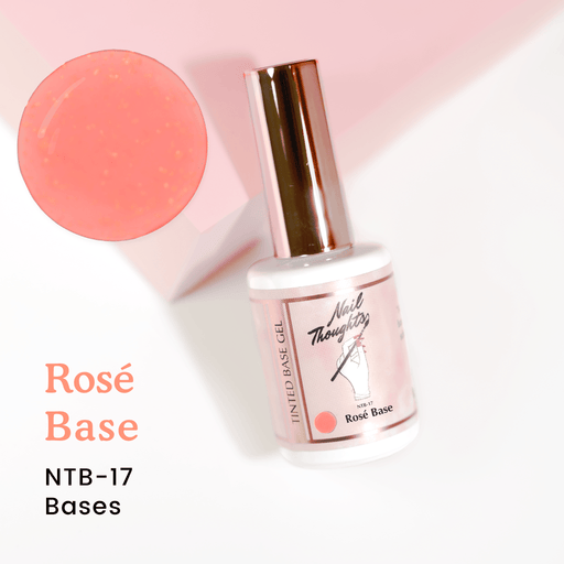 Nail Thoughts [NTB-17] ROSÉ Tinted Builder Base Gel in bottle - Bee Lady Nails & Goods