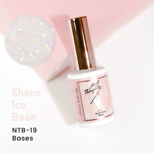 Nail Thoughts [NTB-19] Shave Ice Tinted Base Gel in bottle - Bee Lady Nails & Goods
