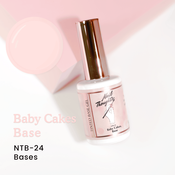Nail Thoughts [NTB-24] Baby Cakes Tinted Base Gel in bottle - Bee Lady Nails & Goods