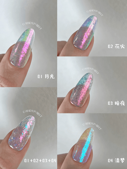 Candypaint - Fantasy Opal Powders (01 Moonlight) - Bee Lady Nails & Goods