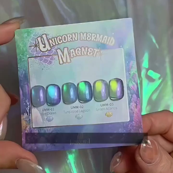 KOKOIST Unicorn Mermaid Magnet UMM-01 Blue Ocean