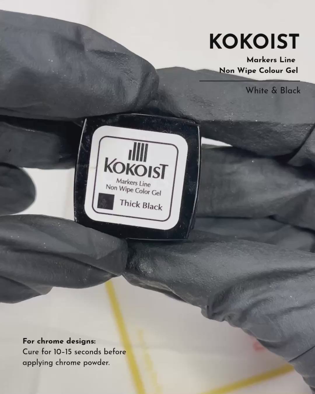 Markers Line Non Wipe Line Gel - Thick Black