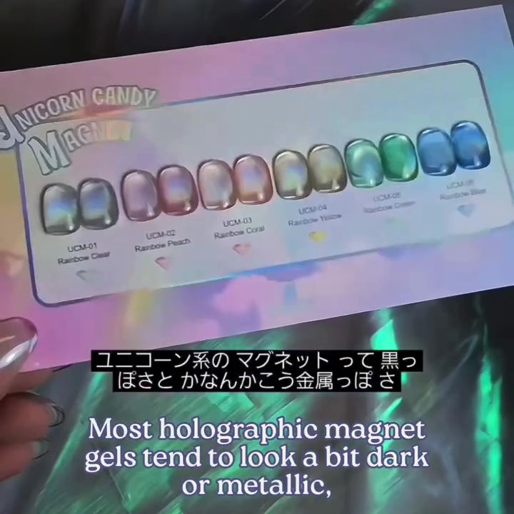KOKOIST Unicorn Candy Magnet UCM-06 Rainbow Blue