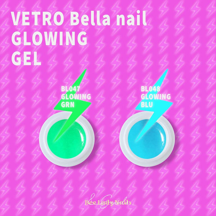 VETRO Bella nail - Glowing gel Green/ Blue - Bee Lady nails & goods