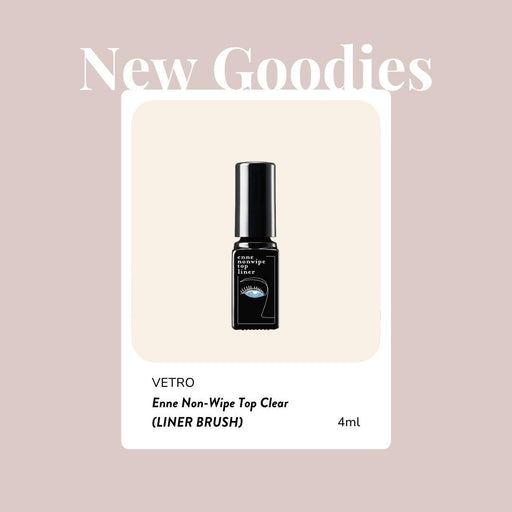 VETRO Enne Non-Wipe Top Clear (LINER BRUSH) 4ml - Bee Lady Nails & Goods