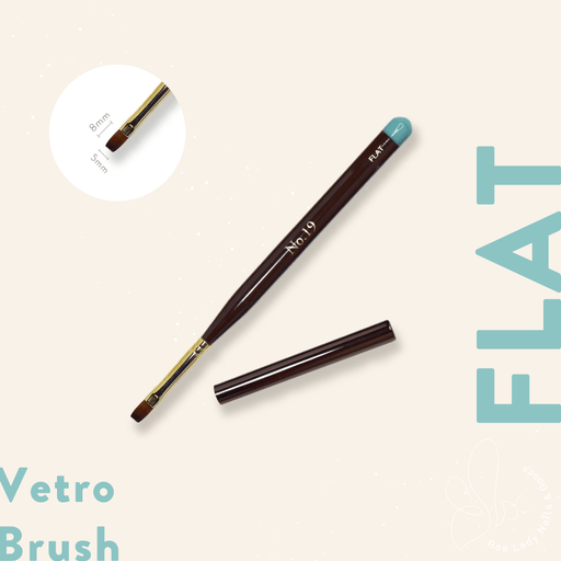 VETRO No. 19 Brush - Flat - Bee Lady nails & goods