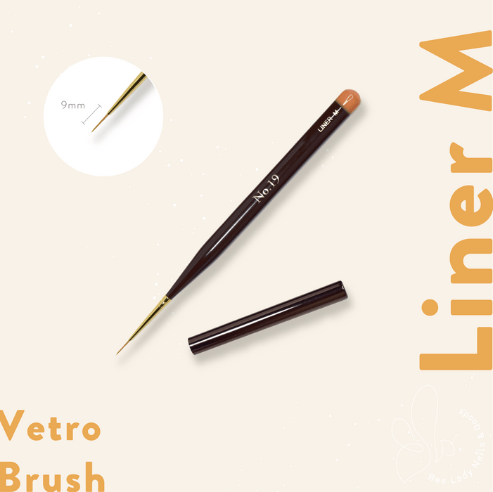 VETRO No. 19 Brush - Liner M - Bee Lady nails & goods