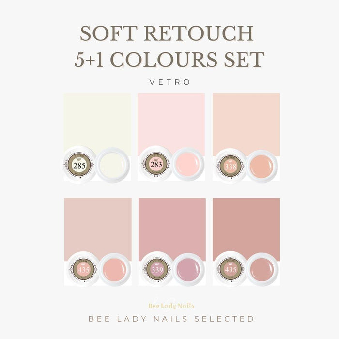 VETRO - Soft Retouch 5+1 Colours Set (for all skin tones) - Bee Lady Nails & Goods