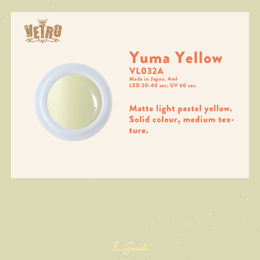 VETRO VL032A - Yuma Yellow - Bee Lady nails & goods