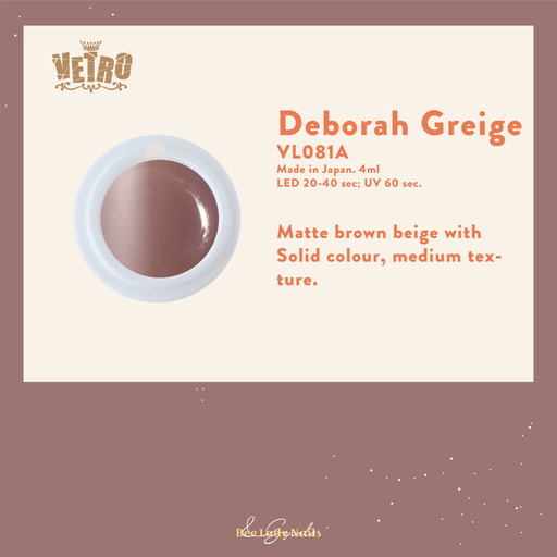 VETRO VL081 - Deborah Greige - Bee Lady nails & goods