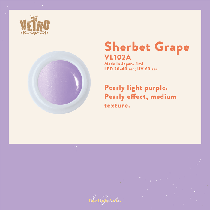 VETRO VL102A - Sherbet Grape - Bee Lady nails & goods