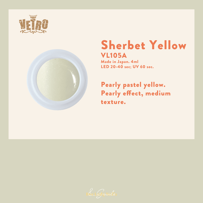 VETRO VL105A - Sherbet Yellow - Bee Lady nails & goods