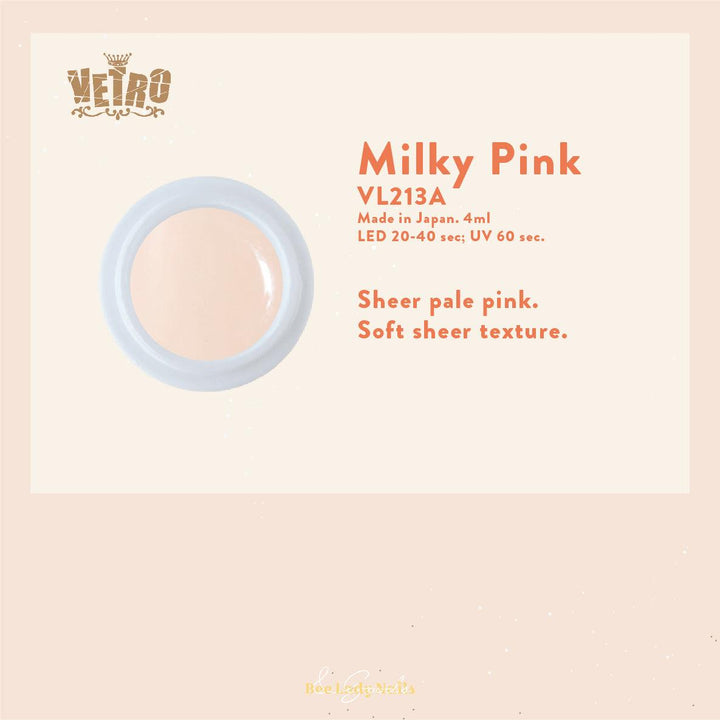 VETRO VL213A - Milky Pink - Bee Lady nails & goods