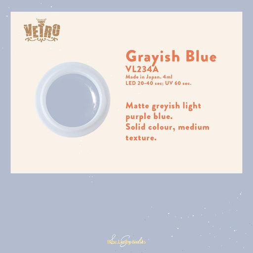 VETRO VL234A - Grayish Blue - Bee Lady nails & goods
