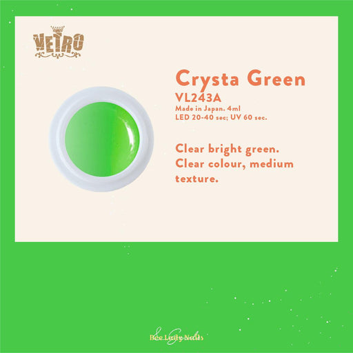 VETRO VL243A - Crysta Green - Bee Lady nails & goods