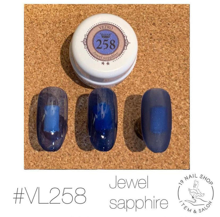 VETRO VL258A - Jewel Sapphire (Translucent) - Bee Lady nails & goods