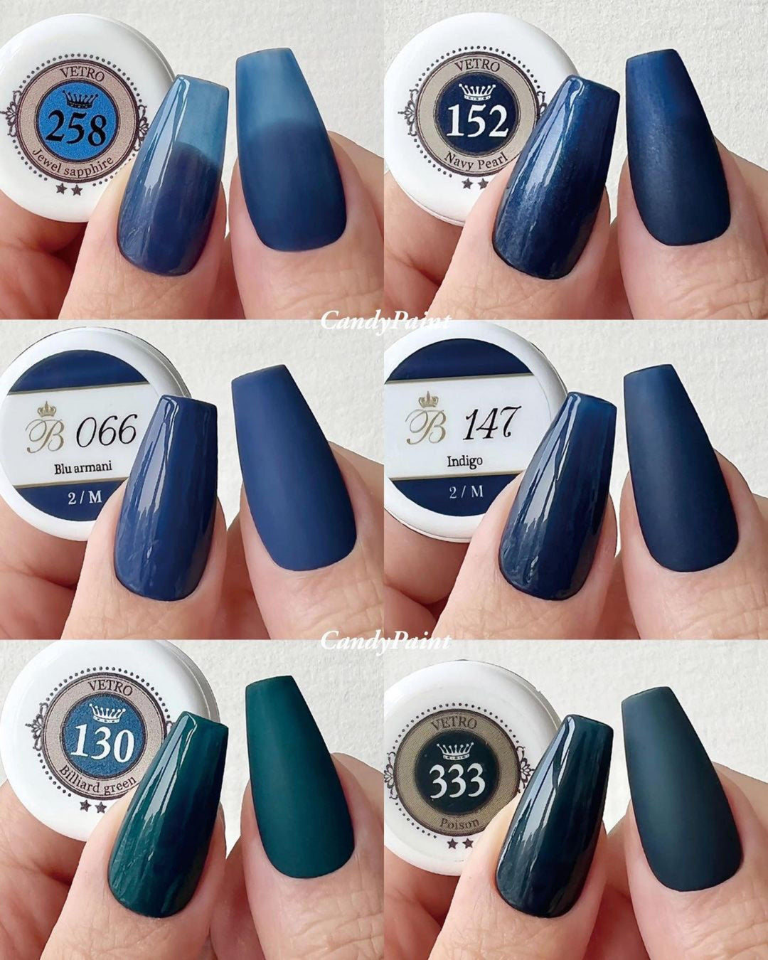 VETRO VL258A - Jewel Sapphire (Translucent) - Bee Lady nails & goods