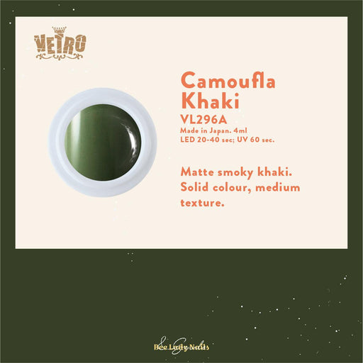VETRO VL296A - Camoufla Khaki - Bee Lady nails & goods