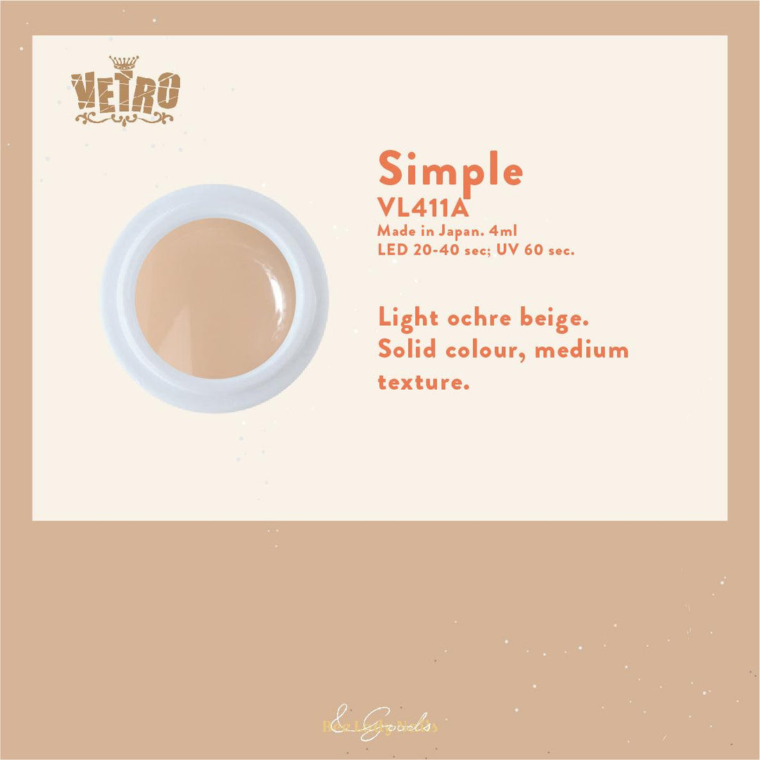 VETRO VL411A - Simple - Bee Lady nails & goods