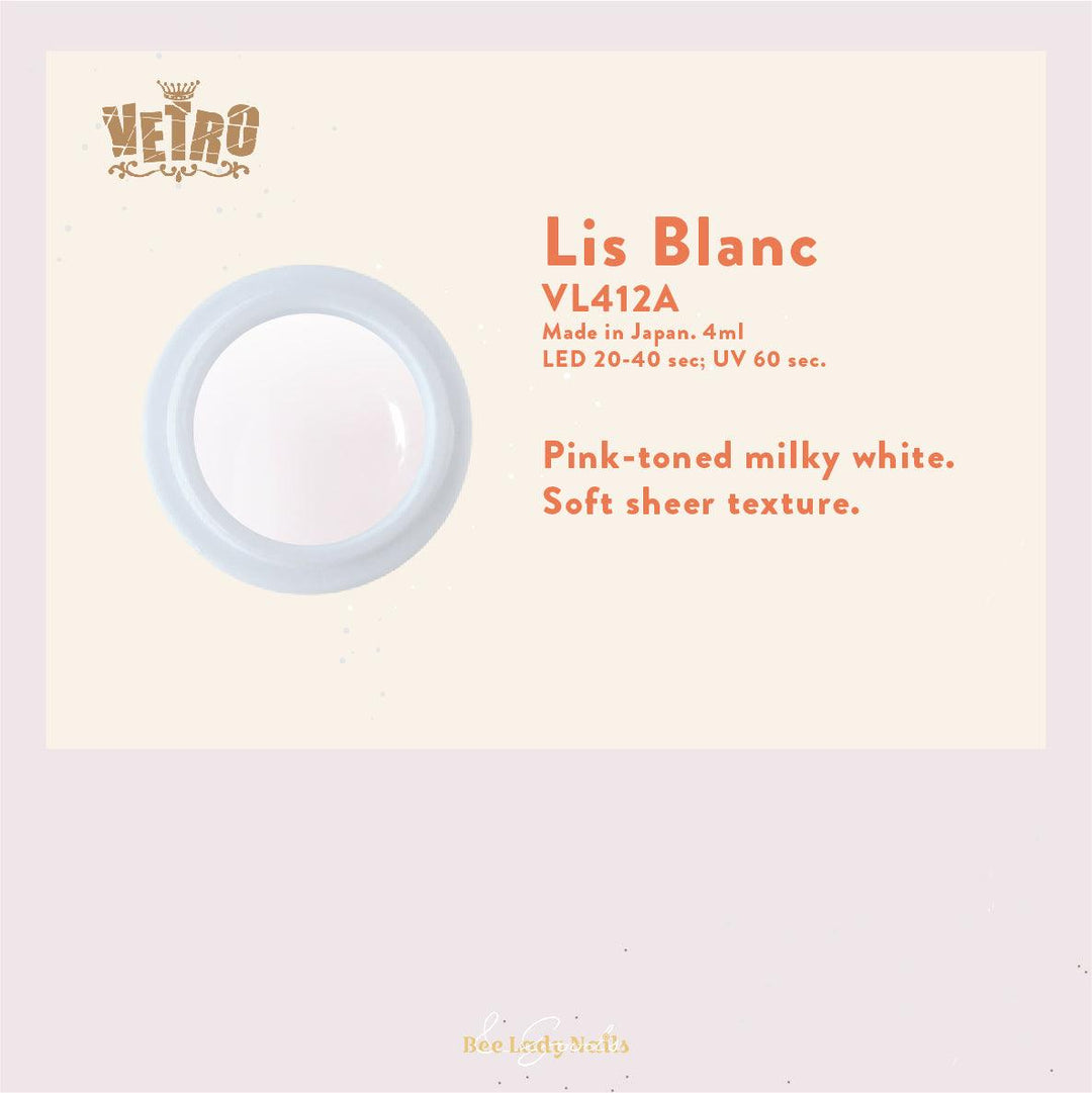 VETRO VL412A - Lis Blanc - Bee Lady nails & goods