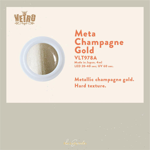 VETRO VLT978A - Meta Champagne Gold - Bee Lady nails & goods