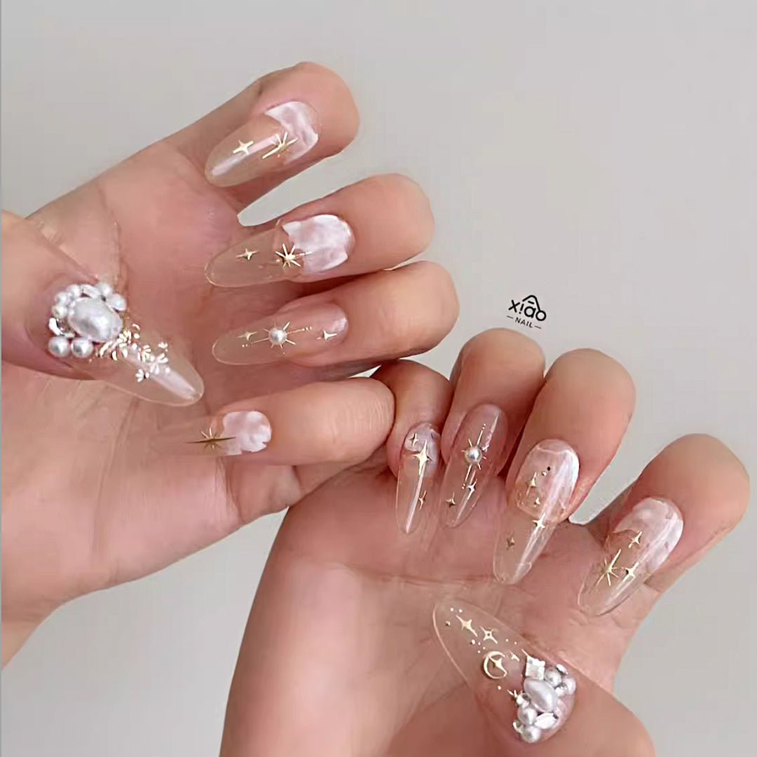 Xiao A - Moon & Star Nail Sticker