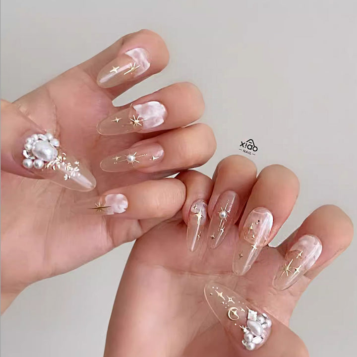 Xiao A - Moon & Star Nail Sticker